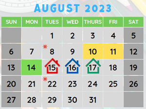 District School Academic Calendar for Decatur Area Technical Academy for August 2023