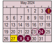 District School Academic Calendar for Deepwater Elementary for May 2024