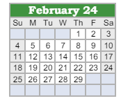 District School Academic Calendar for Northeast In Spec Ed Coop for February 2024