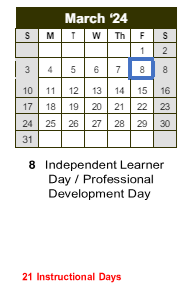 District School Academic Calendar for Briarlake Elementary School for March 2024