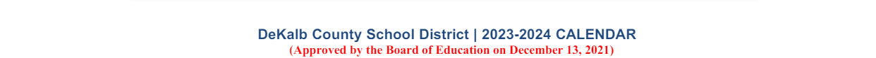 District School Academic Calendar for Woodward Elementary School