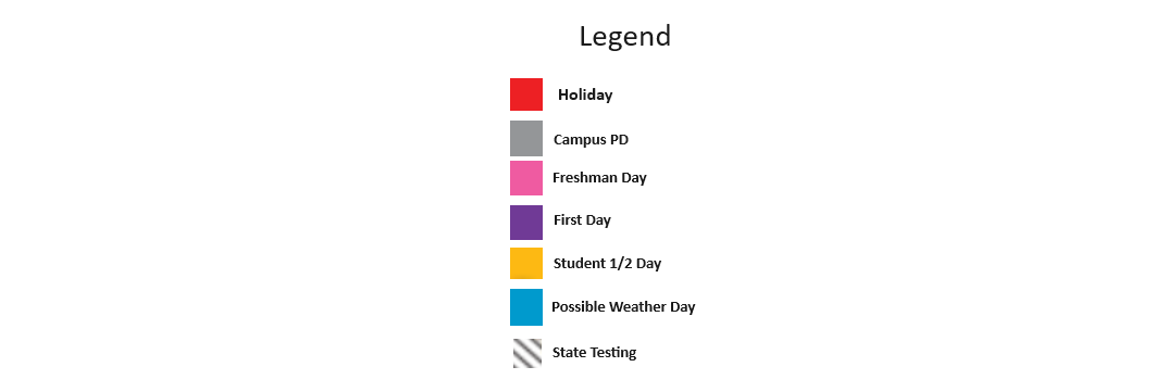 District School Academic Calendar Key for Denton H S