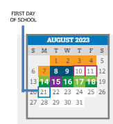 District School Academic Calendar for Stedman Elementary School for August 2023
