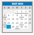 District School Academic Calendar for Garden Place Elementary School for May 2024