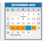 District School Academic Calendar for Connections Academy for November 2023