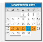 District School Academic Calendar for Colfax Elementary School for November 2023