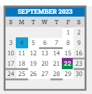 District School Academic Calendar for Connections Academy for September 2023