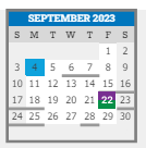 District School Academic Calendar for Emerson Street School for September 2023