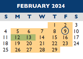 District School Academic Calendar for Carver Elementary for February 2024