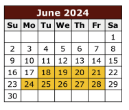 District School Academic Calendar for Capt D Salinas II Elementary for June 2024