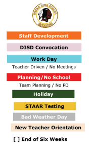 District School Academic Calendar Legend for Solis Middle School