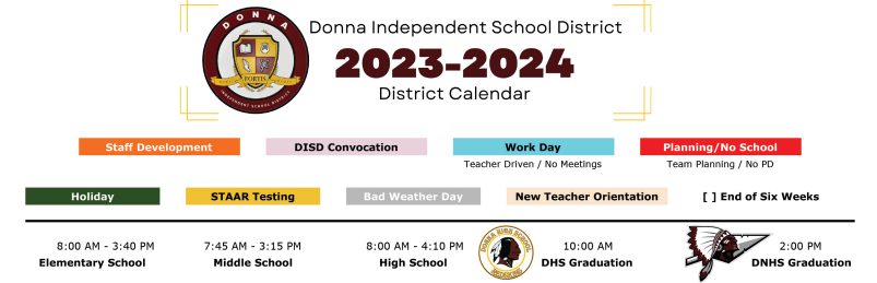 District School Academic Calendar for Daniel Singleterry Sr