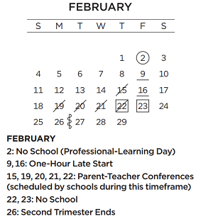 District School Academic Calendar for Table Mound Elementary School for February 2024