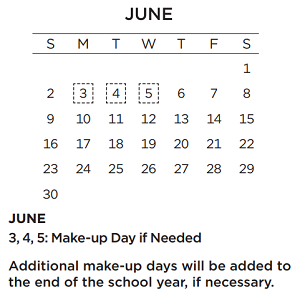 District School Academic Calendar for Table Mound Elementary School for June 2024