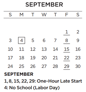District School Academic Calendar for Table Mound Elementary School for September 2023