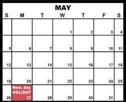 District School Academic Calendar for Lakewood Elementary for May 2024