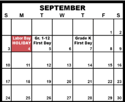 District School Academic Calendar for Lakewood Elementary for September 2023