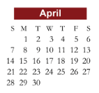 District School Academic Calendar for Merrifield Elementary for April 2024