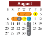 District School Academic Calendar for Duncanville High School for August 2023