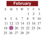 District School Academic Calendar for Central Elementary for February 2024