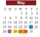 District School Academic Calendar for Central Elementary for May 2024