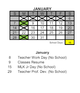 District School Academic Calendar for Liberty Intermediate School for January 2024