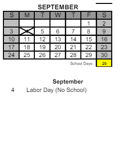 District School Academic Calendar for Liberty Intermediate School for September 2023