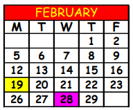 District School Academic Calendar for Saint Clair Evans Academy for February 2024