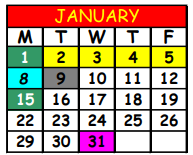 District School Academic Calendar for Andrew A. Robinson Elementary School for January 2024