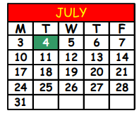 District School Academic Calendar for Beauclerc Elementary School for July 2023