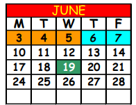 District School Academic Calendar for Andrew A. Robinson Elementary School for June 2024