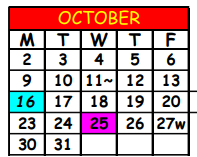 District School Academic Calendar for Andrew A. Robinson Elementary School for October 2023