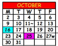 District School Academic Calendar for Baldwin Middle-senior High School for October 2023