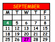 District School Academic Calendar for Andrew A. Robinson Elementary School for September 2023