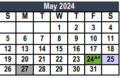 District School Academic Calendar for Boswell High School for May 2024