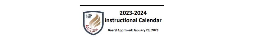 District School Academic Calendar for Creekview Middle School