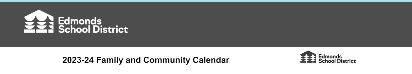 District School Academic Calendar for Options Program
