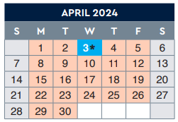 District School Academic Calendar for Houston Elementary for April 2024