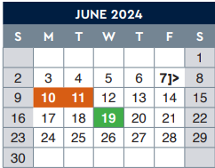 District School Academic Calendar for Franklin High School for June 2024