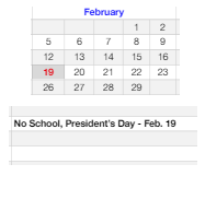 District School Academic Calendar for Ruby Valley Elementary School for February 2024