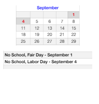 District School Academic Calendar for Ruby Valley Elementary School for September 2023