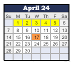 District School Academic Calendar for Edgewood Elementary School for April 2024