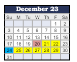 District School Academic Calendar for Edgewood Elementary School for December 2023