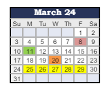 District School Academic Calendar for Edgewood Elementary School for March 2024