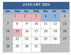 District School Academic Calendar for Reinherdt Holm Elementary School for January 2024