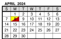District School Academic Calendar for Vogel Elementary School for April 2024