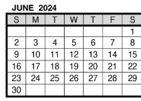 District School Academic Calendar for Vogel Elementary School for June 2024