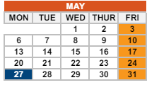 District School Academic Calendar for Pass Program for May 2024