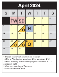 District School Academic Calendar for Daniels Run Elementary for April 2024