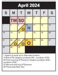 District School Academic Calendar for Cooper Middle for April 2024